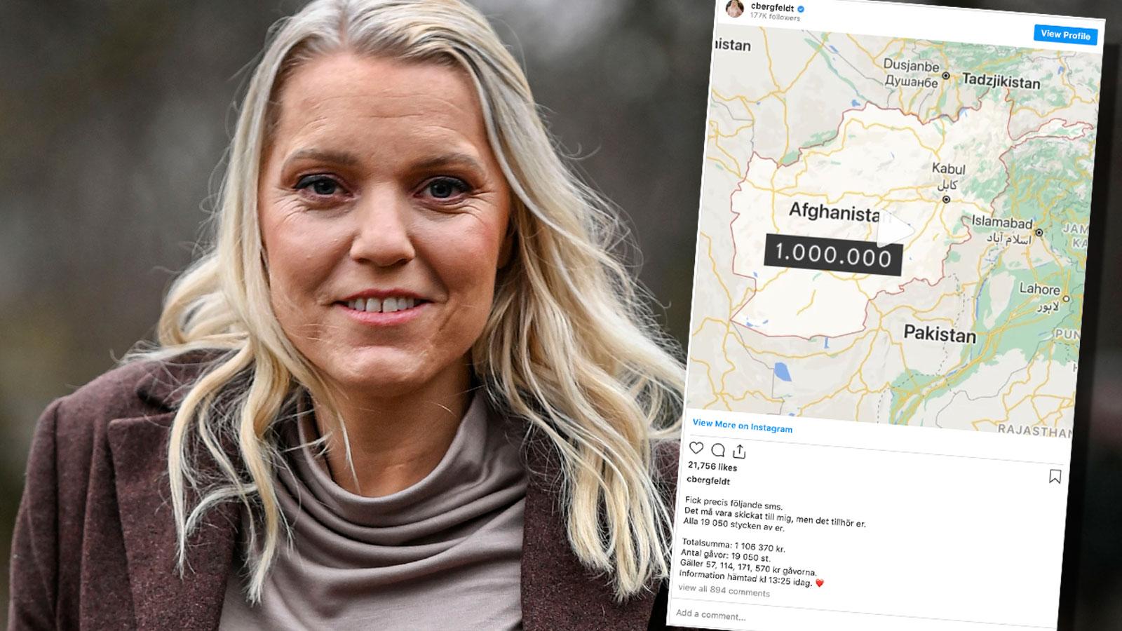 Carina Bergfeldt om drevet efter insamlingen: ”En dundertabbe”