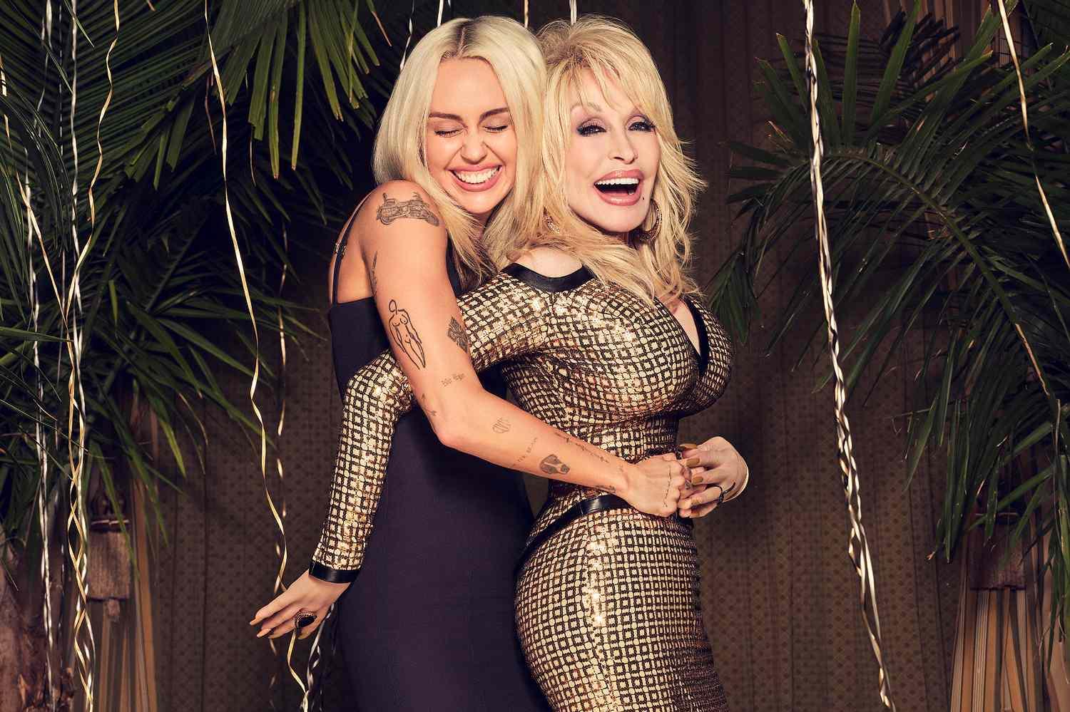 Miley Cyrus och Dolly Parton spenderade nyårsafton med att sjunga en bejublad duett. 