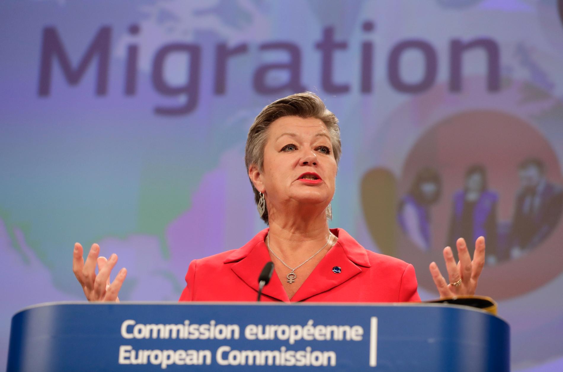 Den svenska EU-kommissionären Ylva Johansson.