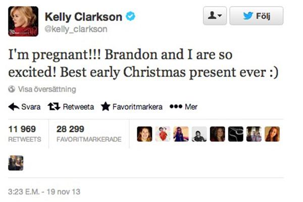 Kelly Clarkson på Twitter.