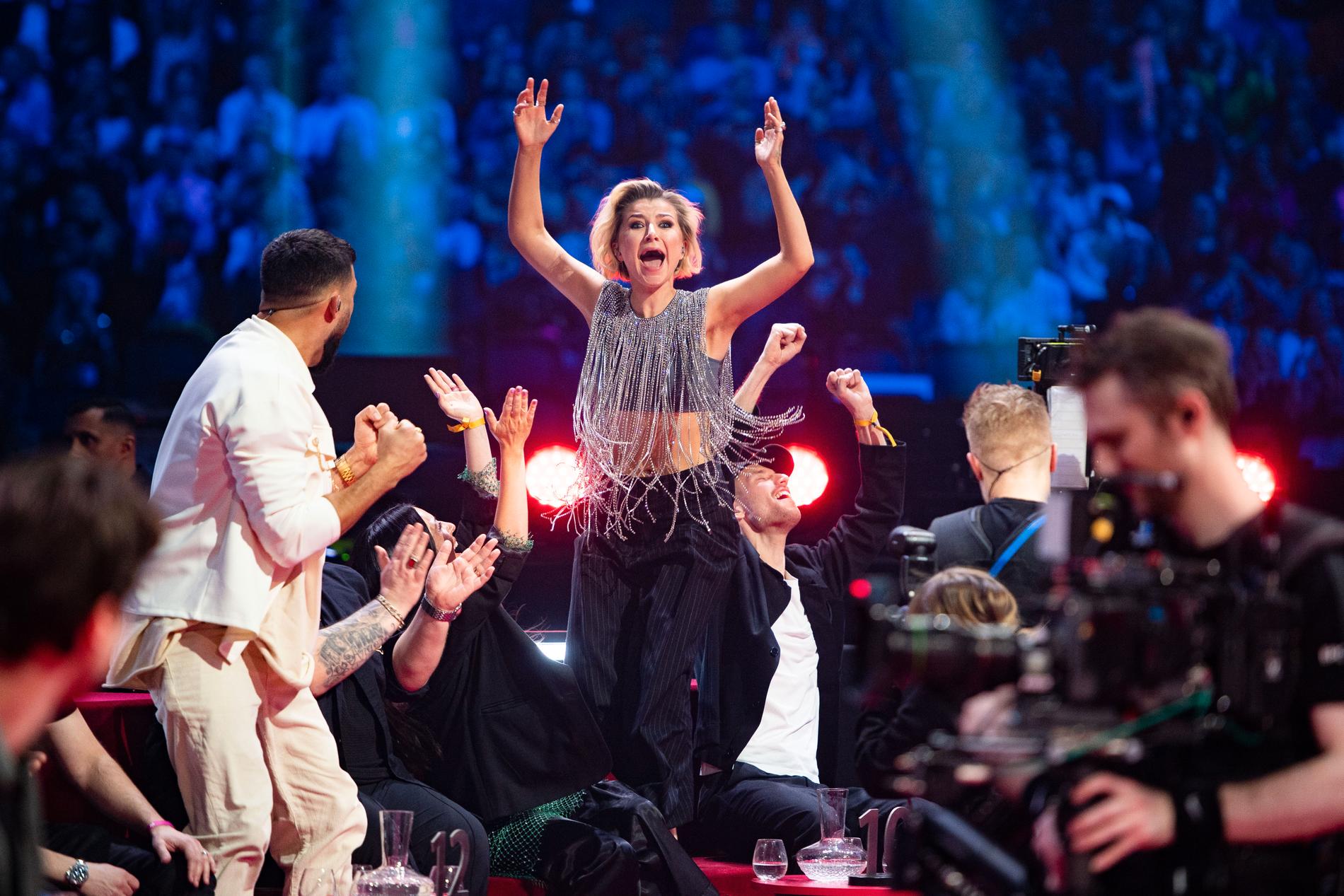 Cornelia Jakobs vinner finalen i Melodifestivalen 2022 i Friends arena.