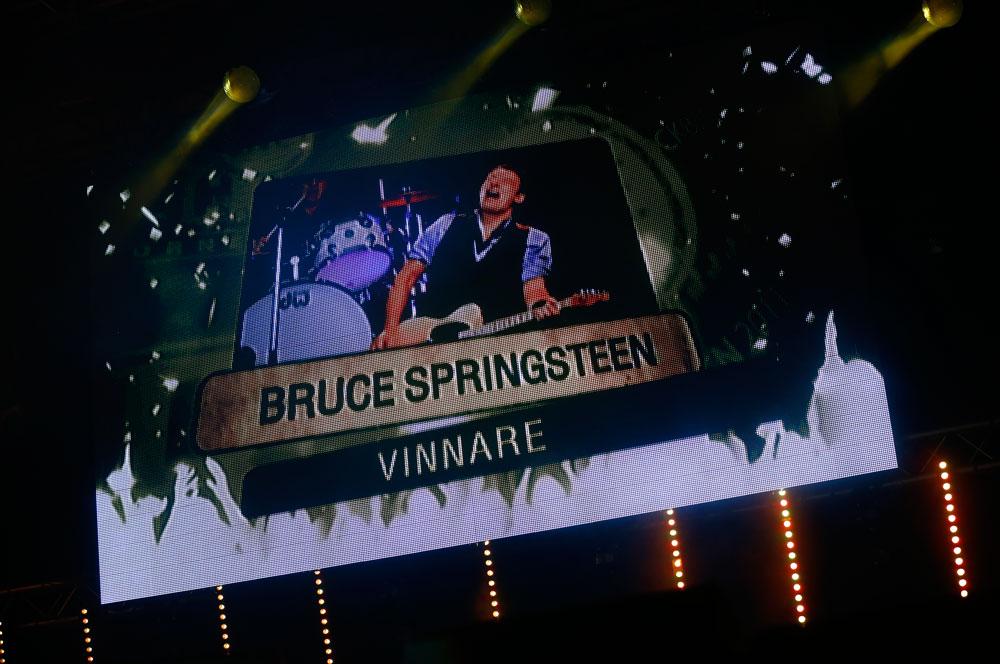 Vinnare av Årets konsert blev Bruce Springsteen som gjorde en bejublad spelning på Ullevi i somras.