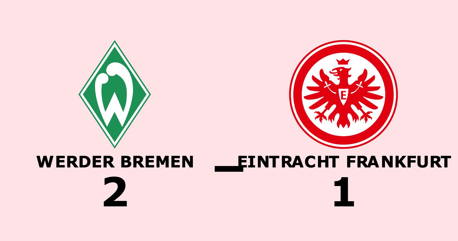 Tungt för Eintracht Frankfurt - vinstraden bruten mot Werder Bremen