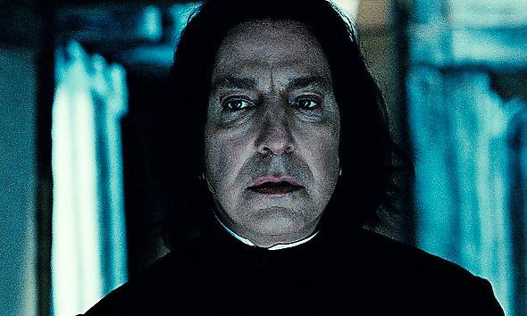 Rickman som Snape i Harry Potter.
