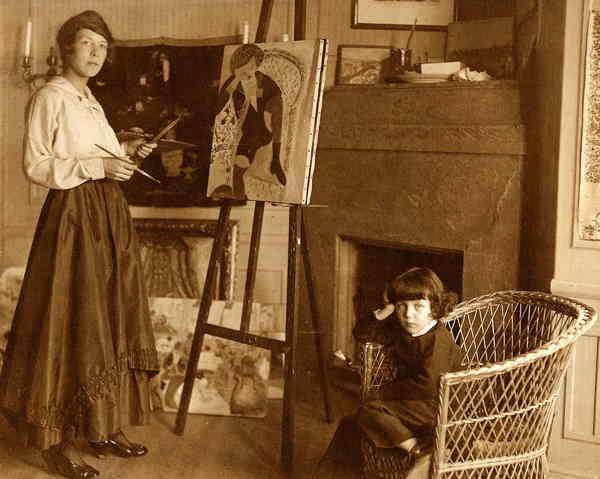 Ingrid Hjertén 1916. Konstnären lobotomerades utan tanke på hur ingreppet skulle påverka hennes skapande.
