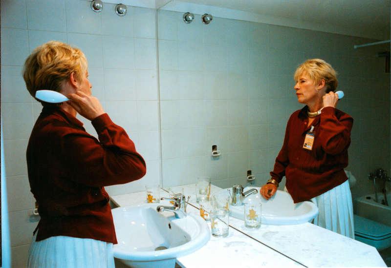 Inför OS 1992 i Barcelona. Sommar-OS. Annette Kullenberg, journalist Sverige Aftonbladet i OS-byn.