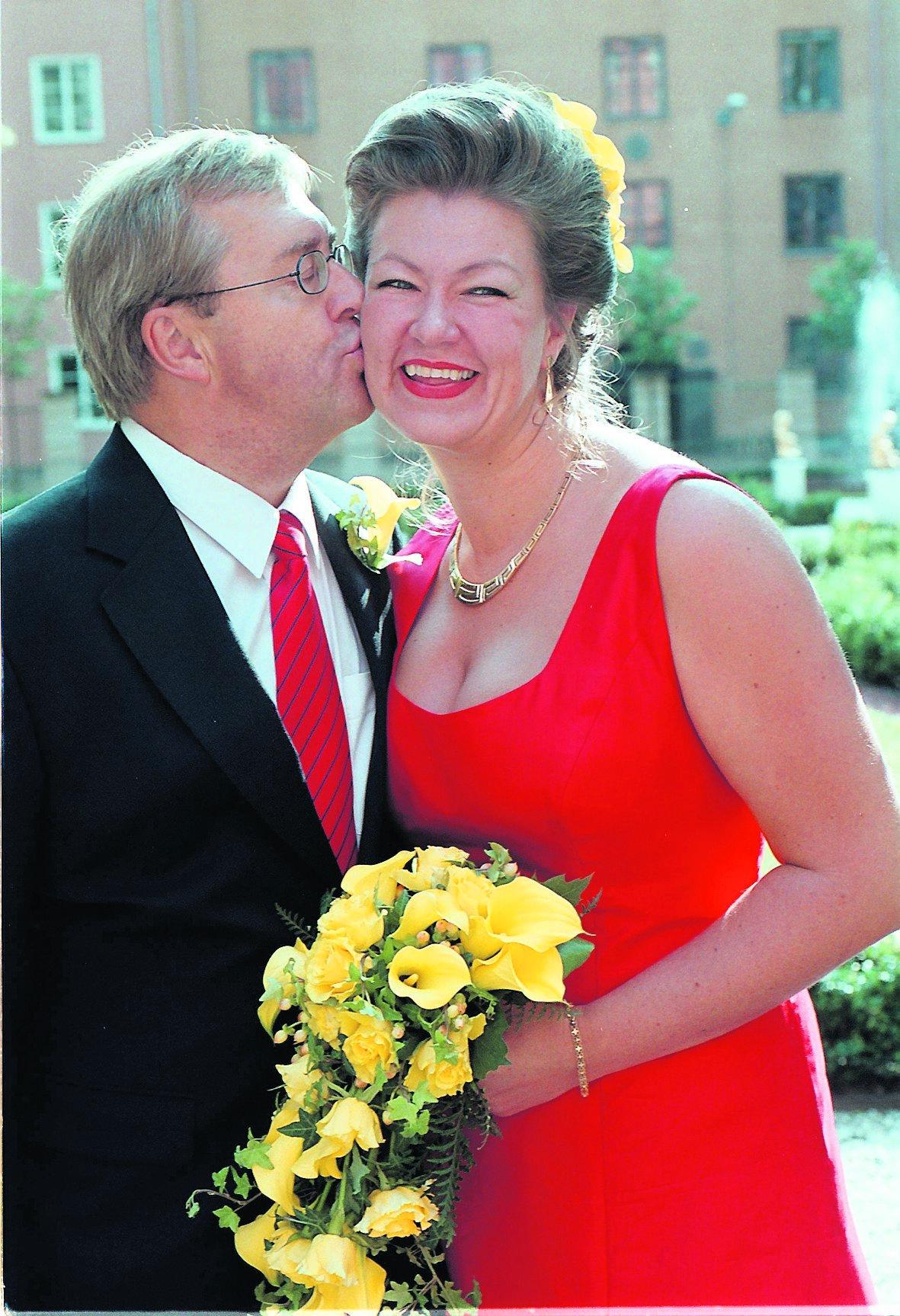 Erik Åsbrink och Ylva Johansson gifte sig 2002.