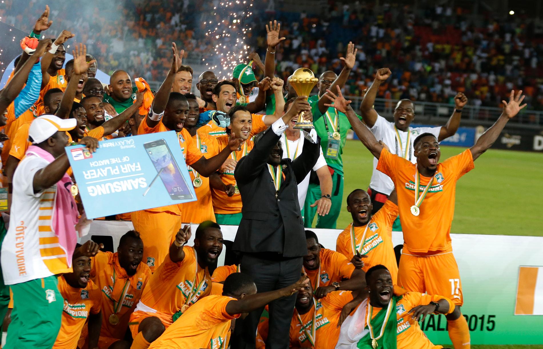 MÄSTARE. När Elfenbenskusten tog hem Afrikanska mästerskapen för två år sedan satte Kalou en av straffarna i finalrysaren mot Ghana.