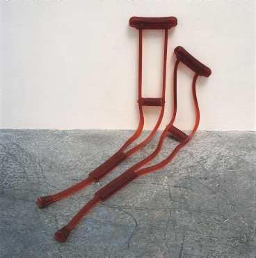 "Untitled (crutches)", 1991-2001.