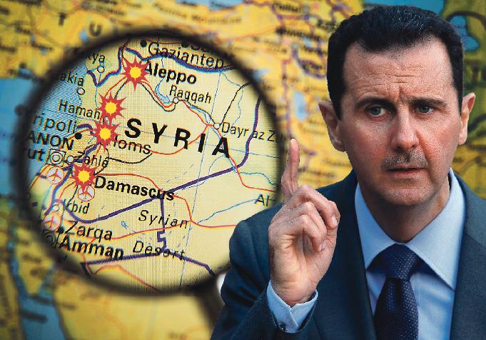 Fullt krig  Strider pågår i hela Syrien och frågan är inte längre om, utan när, regimen faller.