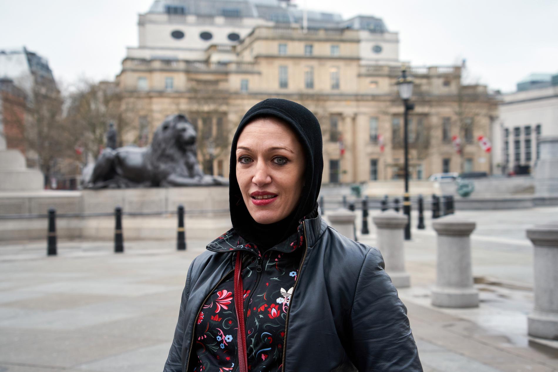 Yasmin Bilbeisi, 39, tycker att den ödsliga atmosfären i London känns läskig.