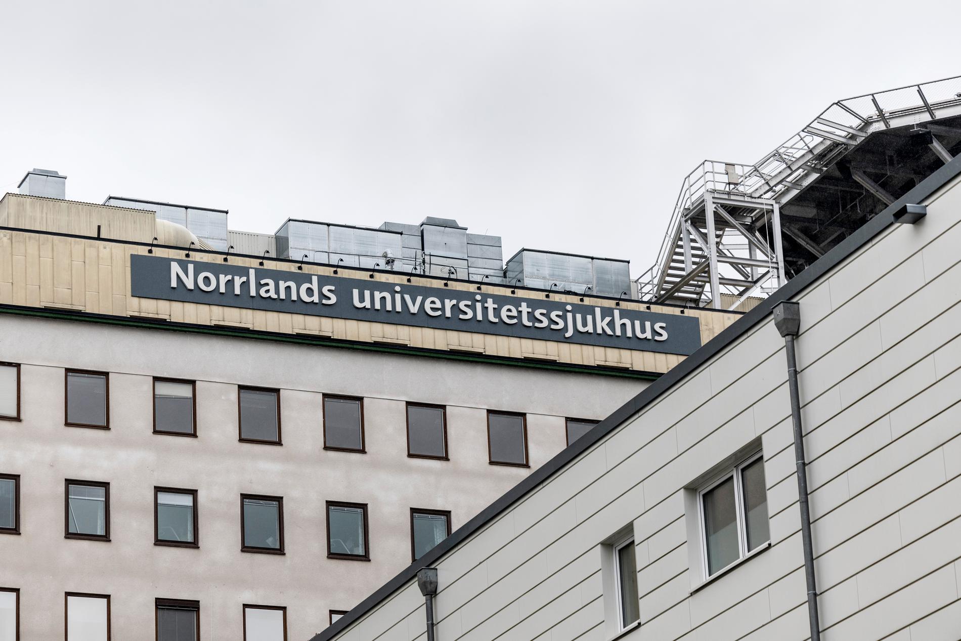 Norrlands universitetssjukhus har gått upp i förstärkningsläge med anledning av en vattenläcka. Arkivbild.