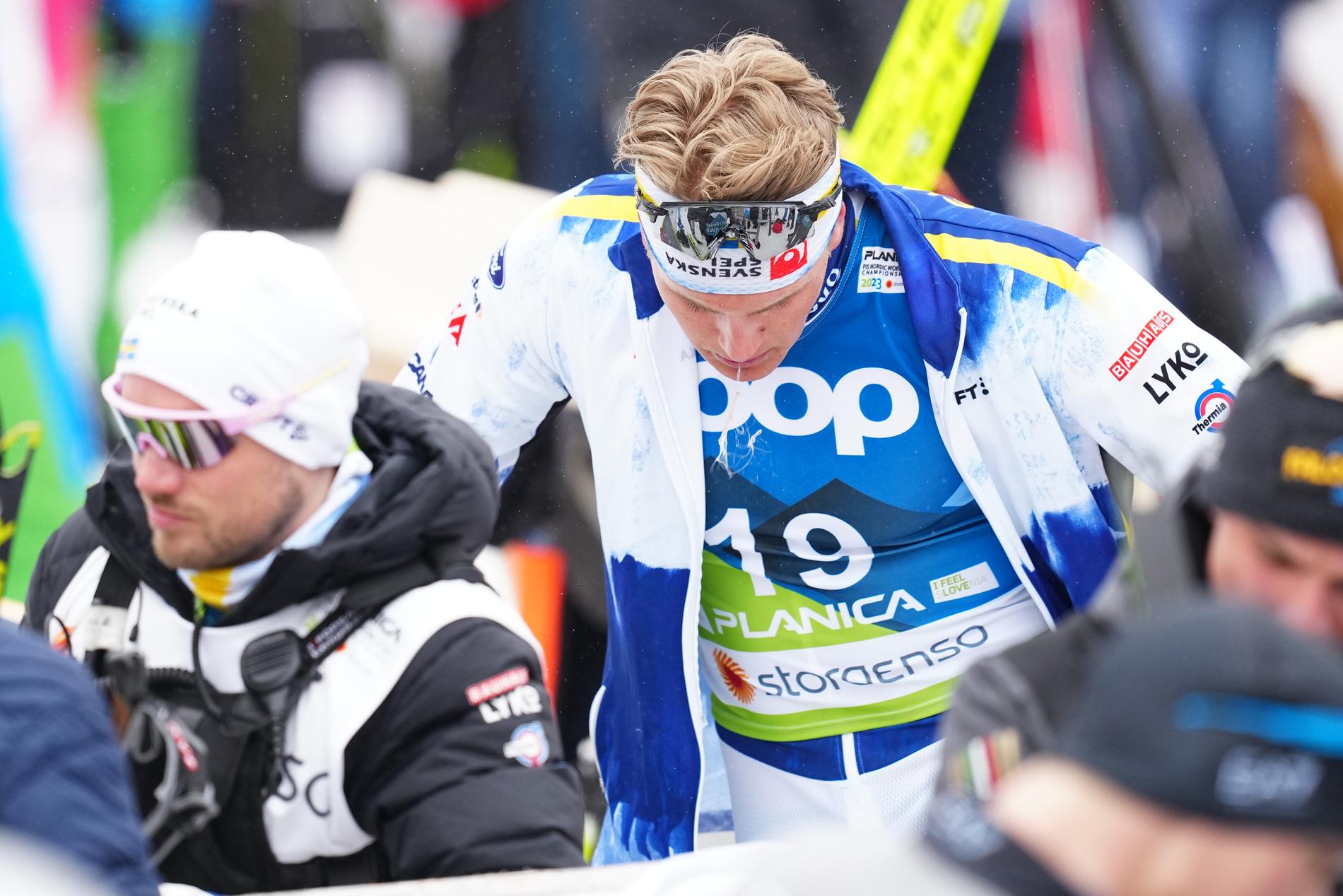 Edvin Anger slutade på plats 50 på herrarnas 15 km på skid-VM.