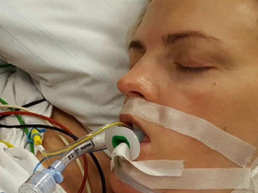 Nyblivna mamman Catharina, 45, fick sepsis och hamnade i...
