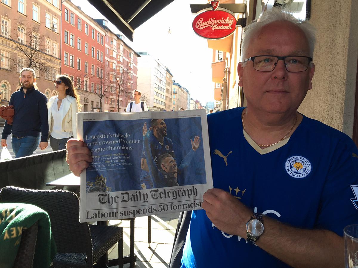 Sören Filipsson med The Guardian dagen efter det säkrade guldet