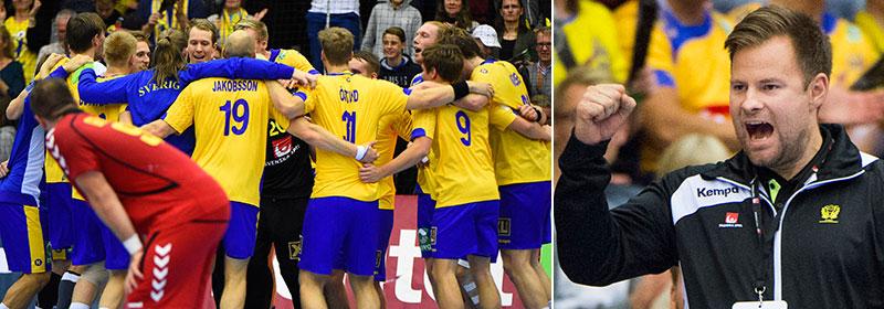 Sveriges nye förbundskapten Kristján Andrésson fick en drömstart på nya jobbet.