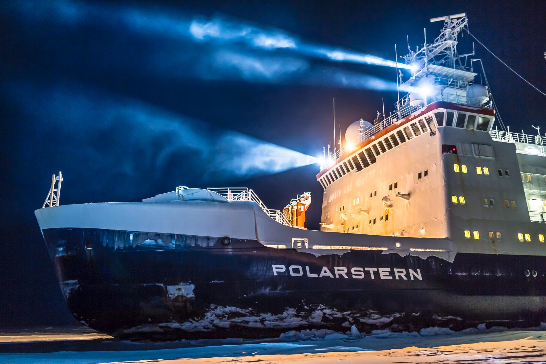 Den tyska isbrytaren Polarstern.