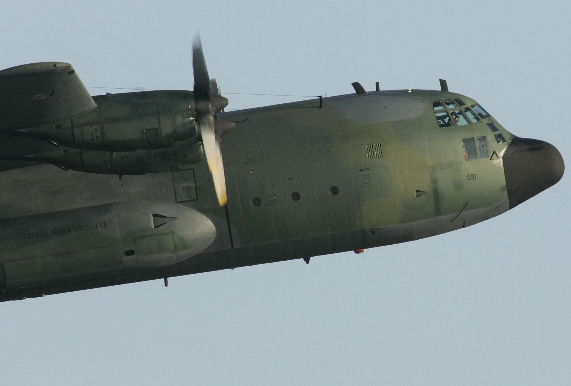 Arkivbild på ett Hercules C-130.