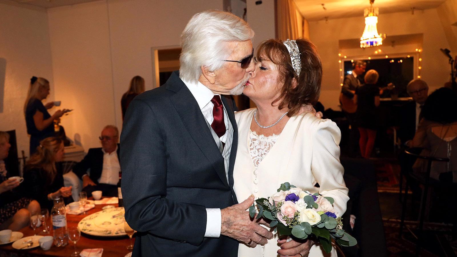 Owe Thörnqvist och Berit Gullberg gifta efter 35 år tillsammans.