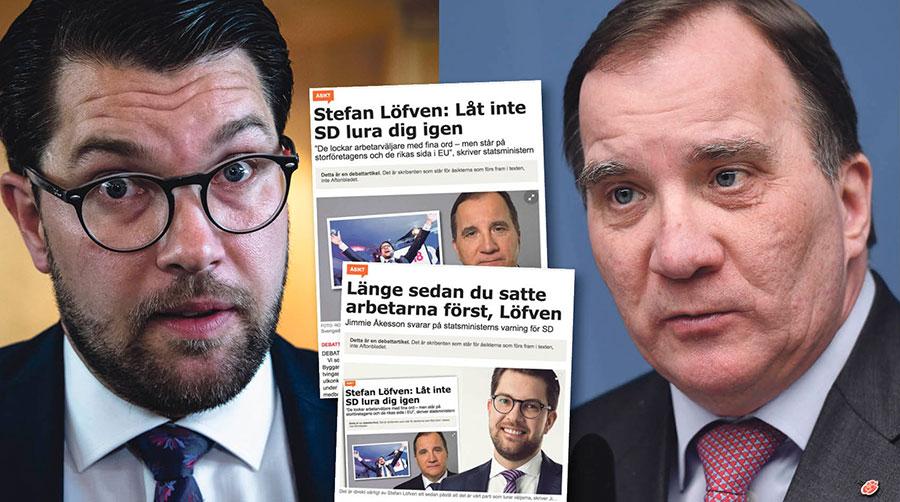 Jimmie Åkessons svar på min debattartikel är inget annat än en bekräftelse. SD står inte på löntagarnas sida. Det är bra att det nu klargjorts innan vallokalerna stänger, skriver Stefan Löfven.