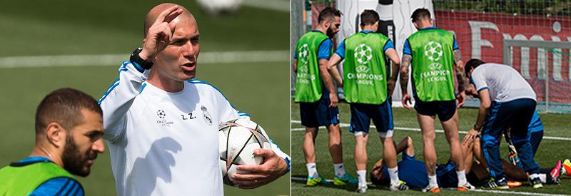 ”Vi har haft femton dagar på oss att förbereda oss, nu vill spelarna börja spela”, säger Zidane.