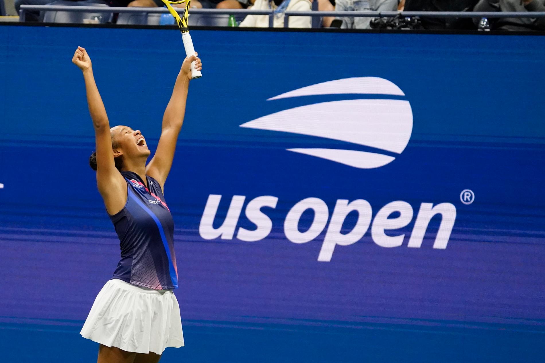 18-åriga kanadensiskan Leylah Fernandez slog ut Naomi Osaka ur US Open.