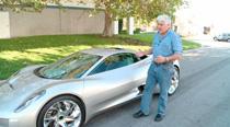 Jay Leno har testat Jaguars eldrivna sportbil CX75.