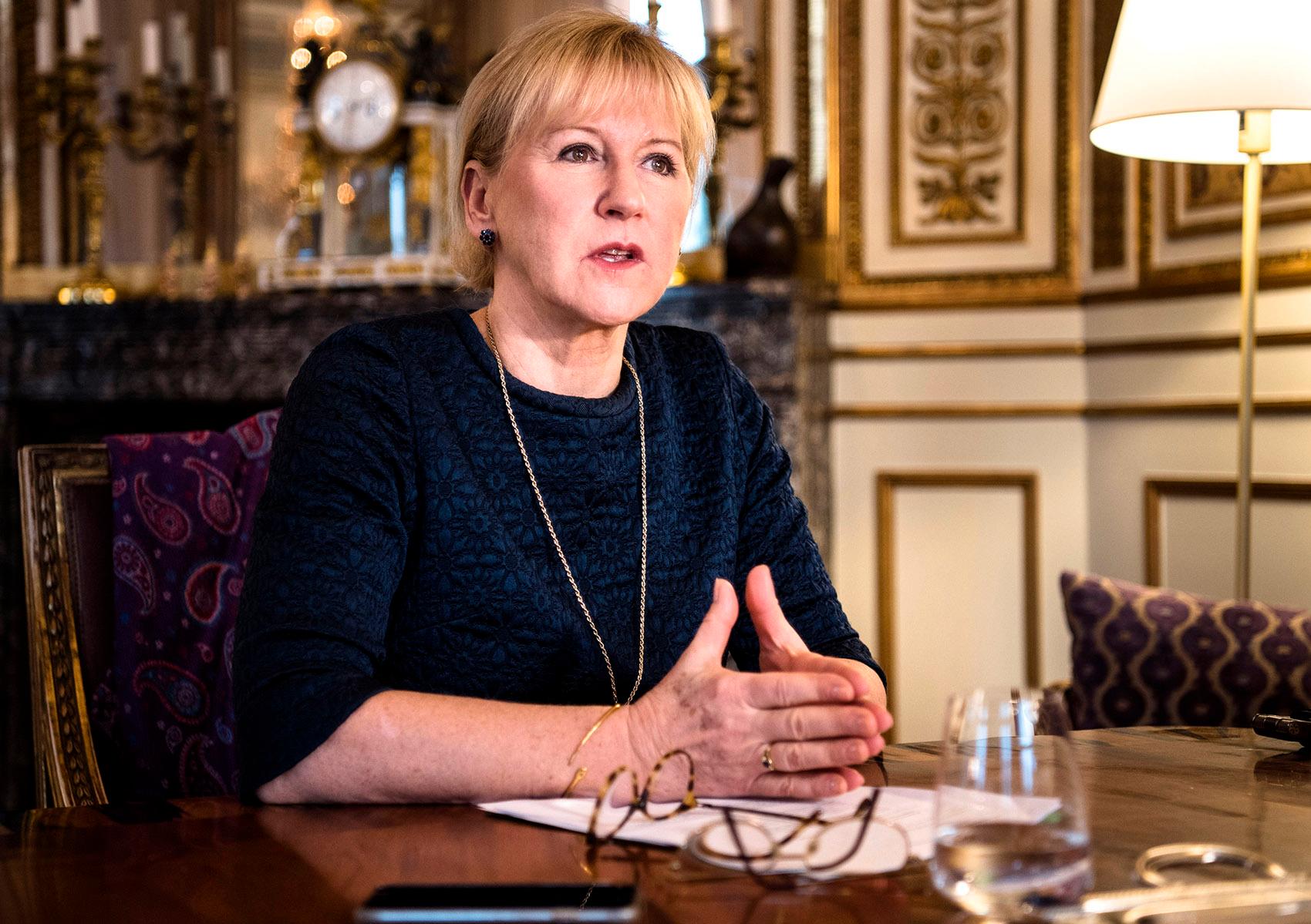  Utrikesminister Margot Wallström (S)