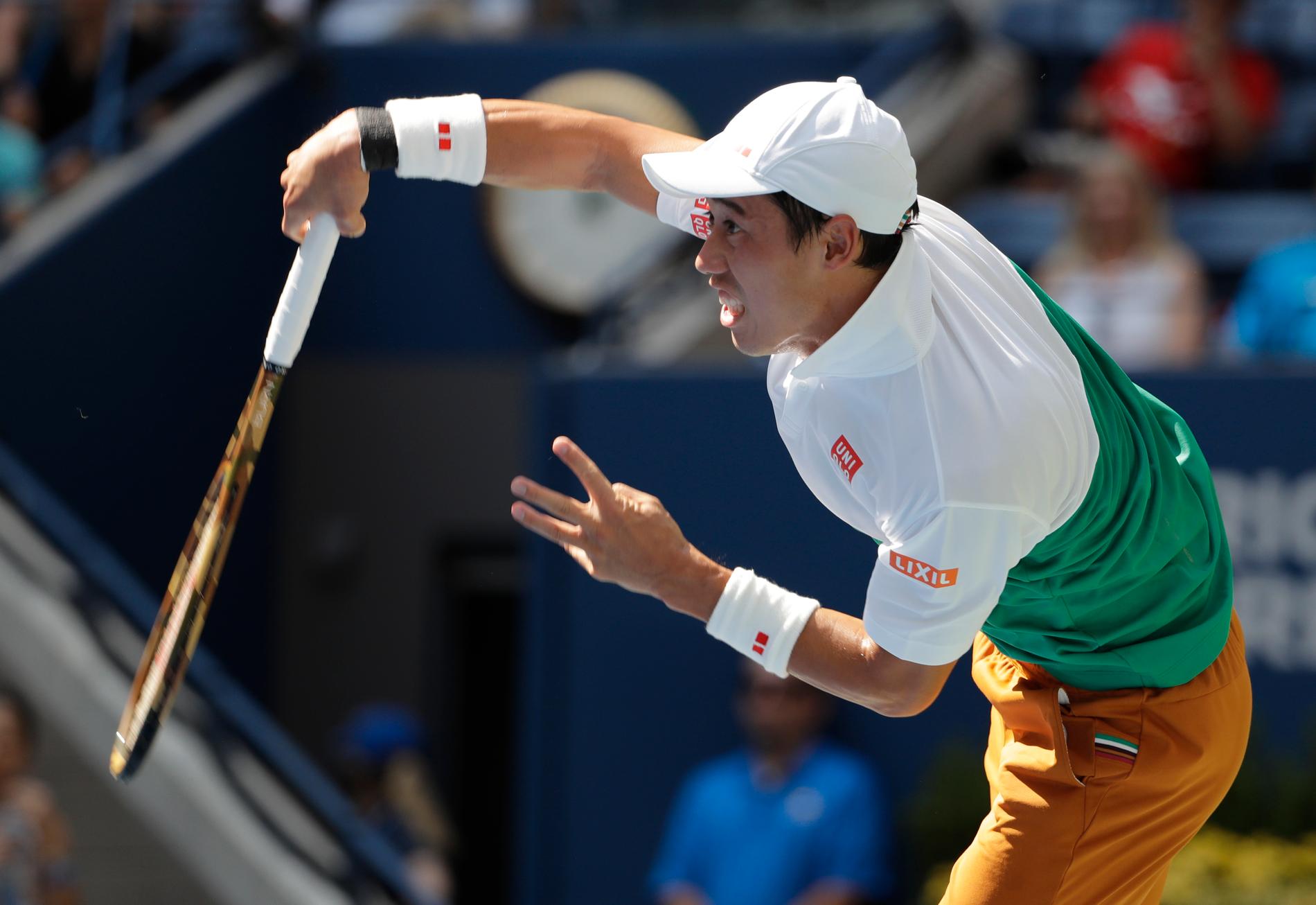 Kei Nishikori besegrade Marin Cilic i en av kvartsfinalena i US Open.