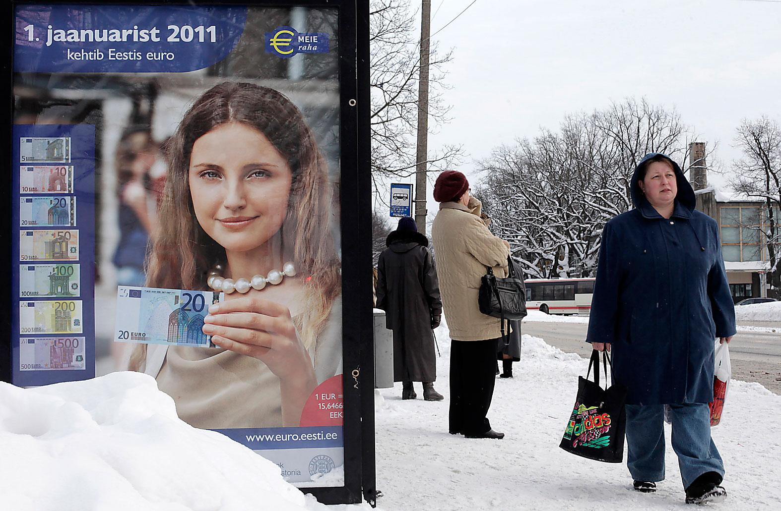nytt år – ny valuta I morgon byter Estland sina kronor mot euro och tar därmed steget in i EU-klubbens finare salonger.