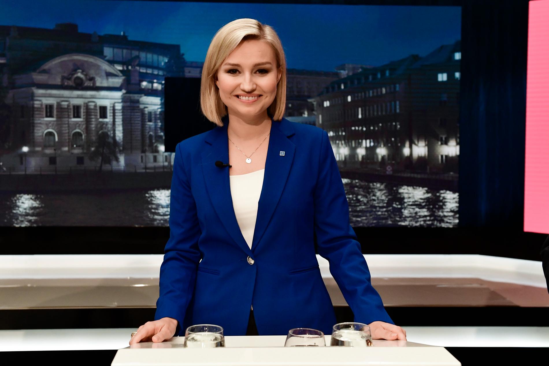 Förtroendet för Kristdemokraternas Ebba Busch Thor har ökat, enligt TV4/Kantar Sifo. Arkivbild.