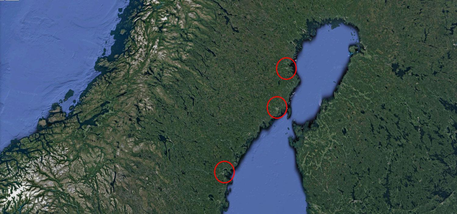 Rififikupper har skett i Sundsvall, Skellefteå och Umeå.