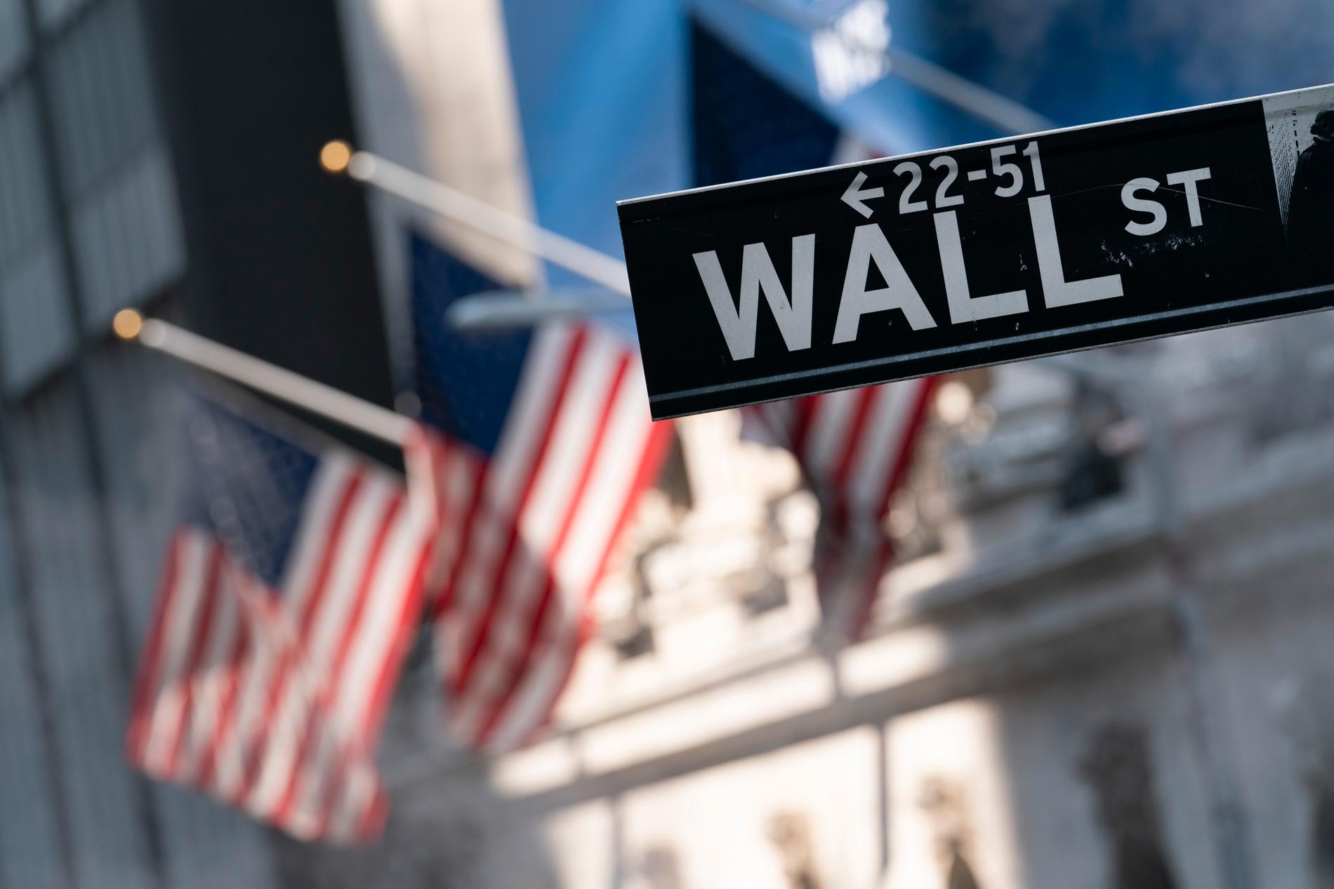 Wall Street steg på måndagen. Arkivbild.