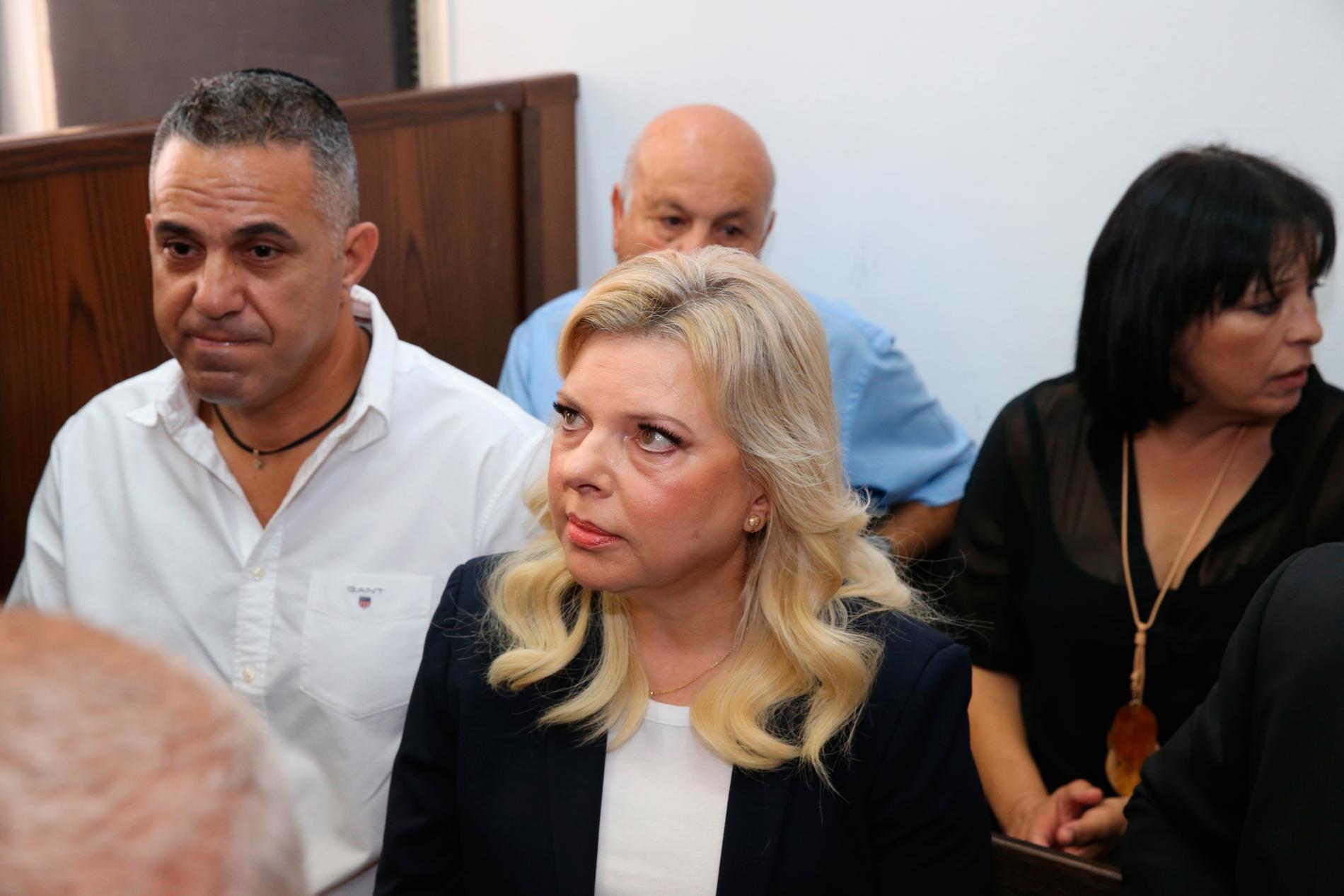 Sara Netanyahu i rätten i oktober 2018. Arkivbild.