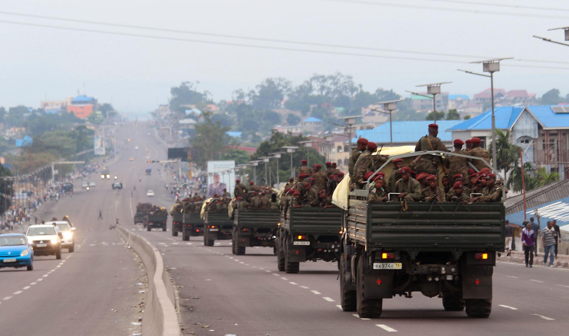 På bilden syns kongolesiska regeringsstyrkor. Bilden har ingen koppling till händelsen i artikeln.