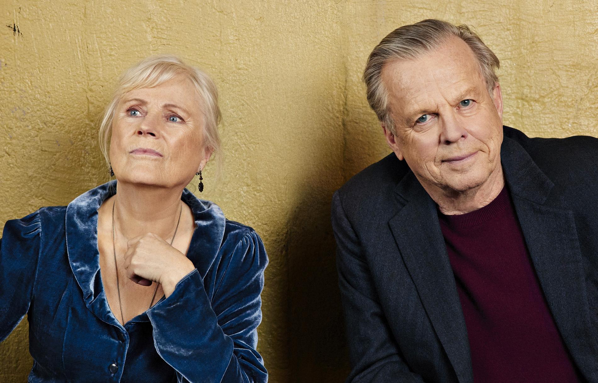 Ulla Skoog och Krister Henriksson spelar i pjäsen "Kärleksbrevet" på Scalateatern. Pressbild.