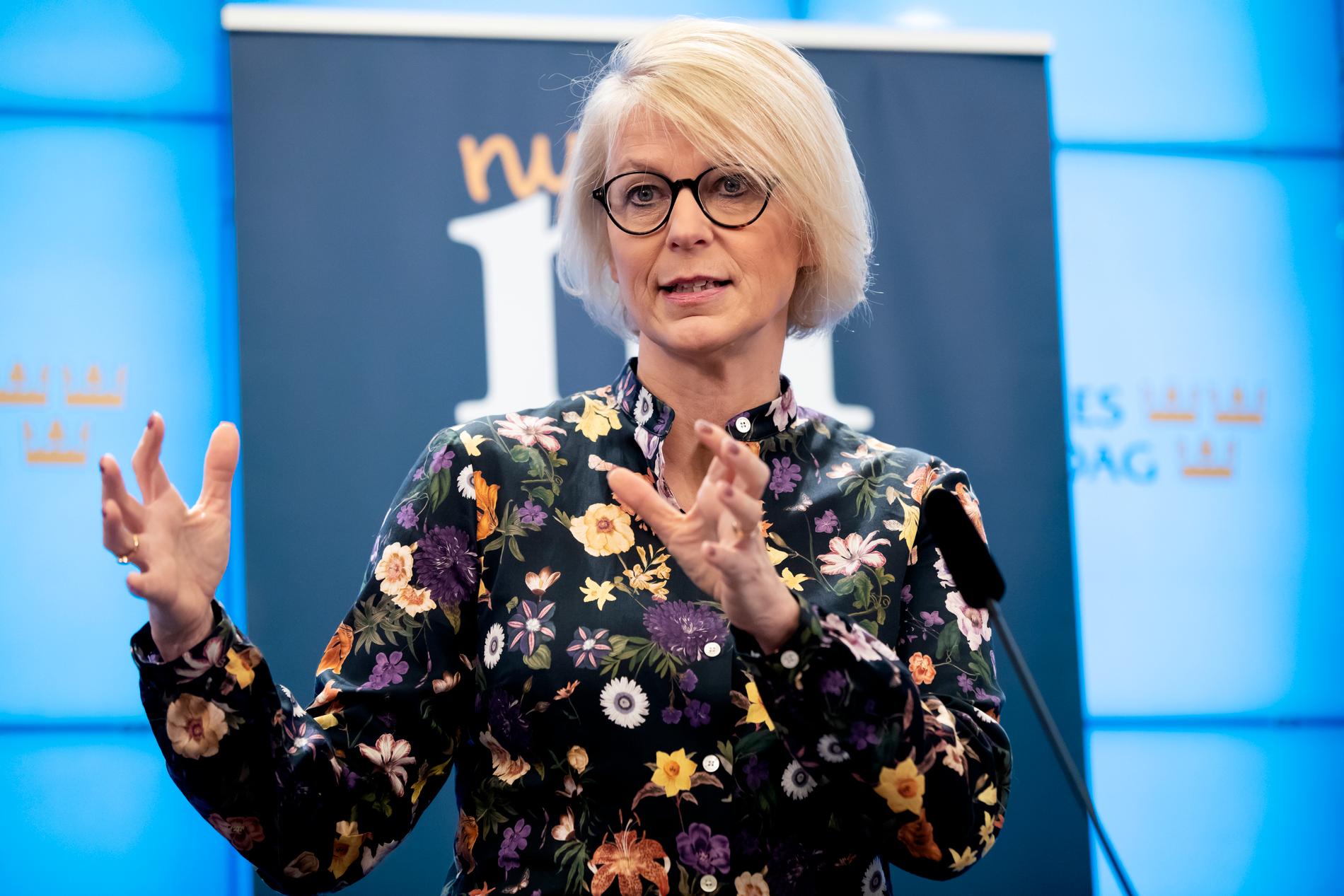 Elisabeth Svantesson, M:s ekonomiskpolitiska talesperson.