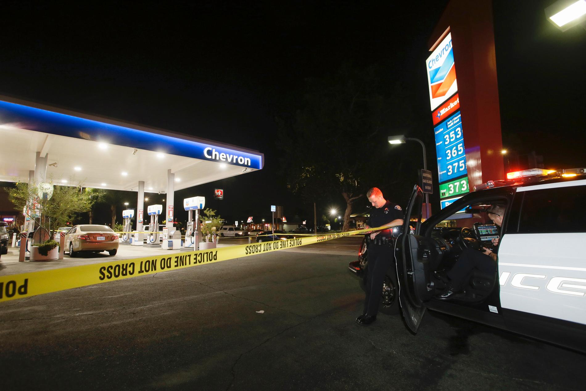 Attacken ägde rum på flera platser i området, bland annat en bensinmack. 