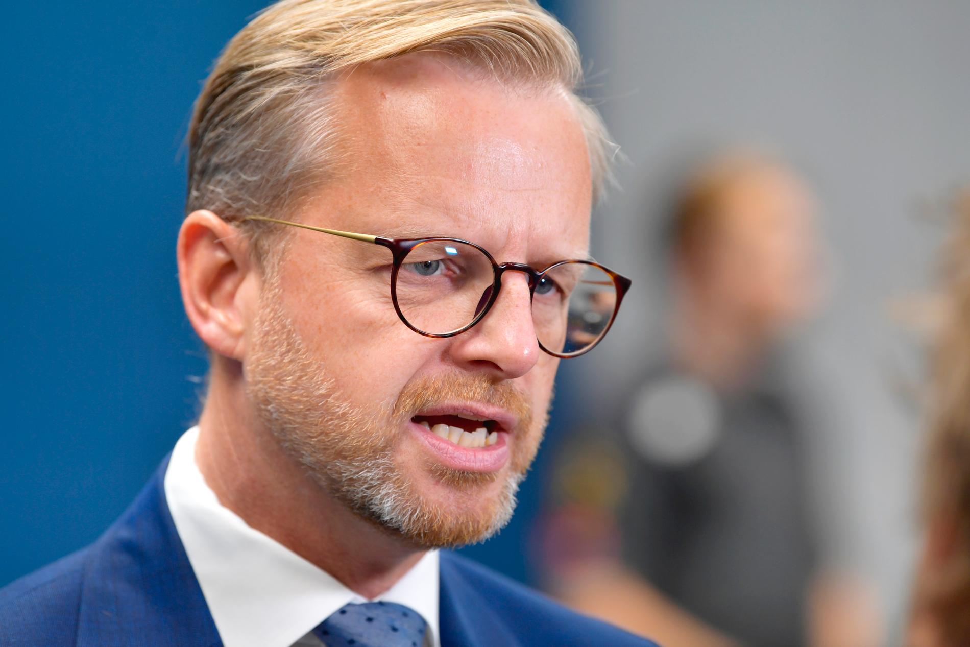 Inrikesminister Mikael Damberg (S). Bild från tidigare i augusti.