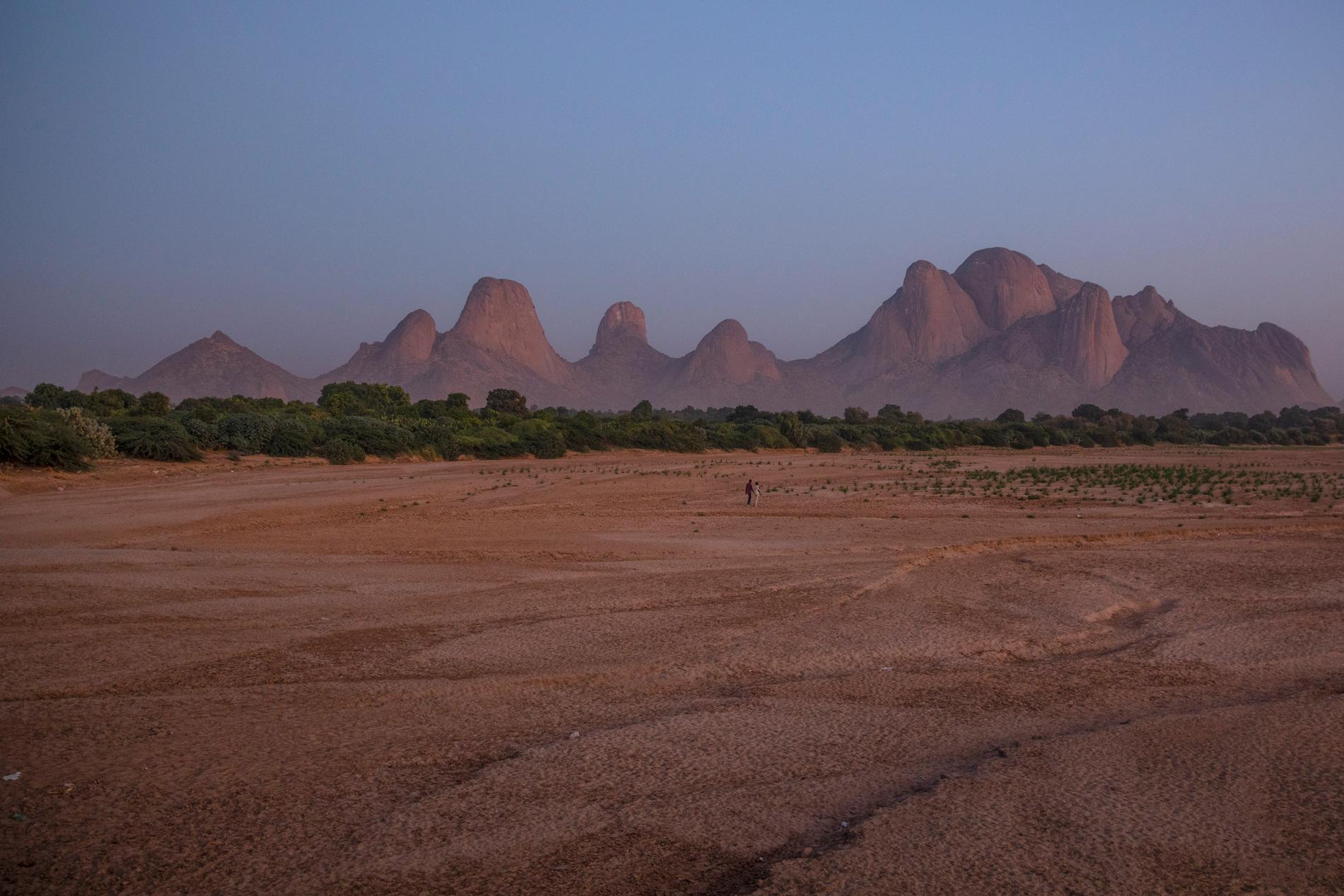 Kassalabergen, som sträcker sig över gränsen mellan Etiopien och Eritrea.