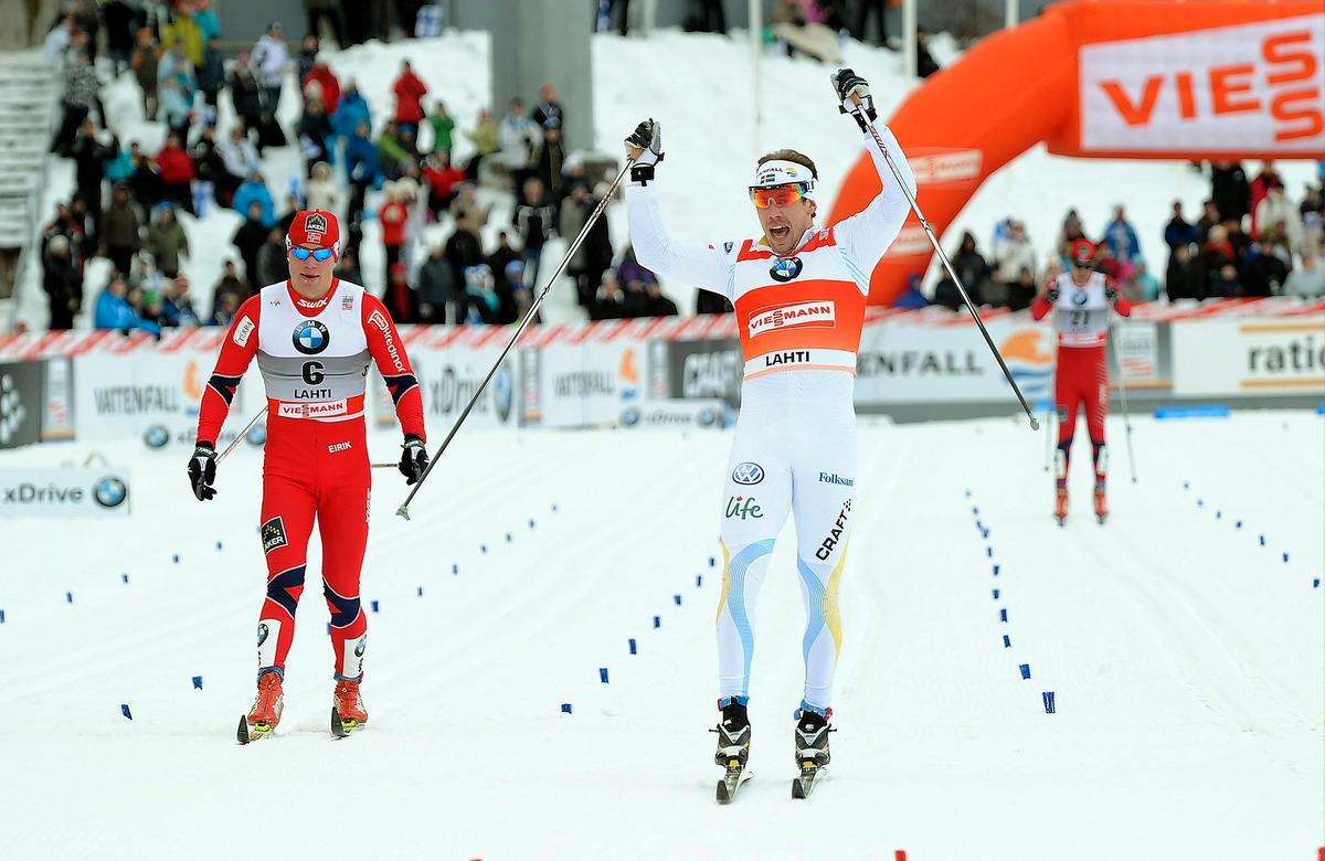 Emil Jönsson vann tävlingen i Lahtis och tog hem sprintcupen för andra året i rad.