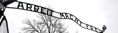Ingången till förintelselägret Auschwitz. Foto: Scanpix