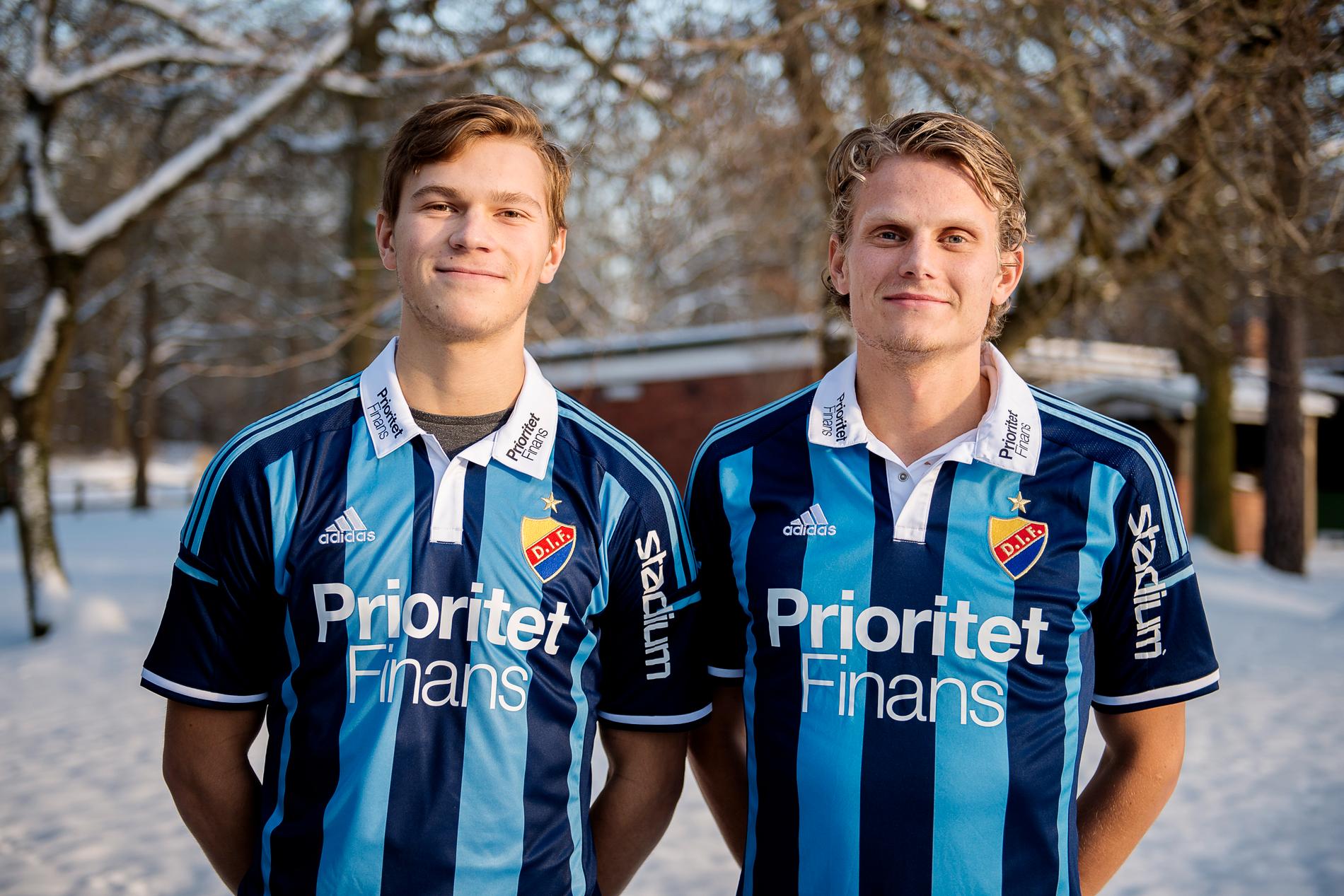 6 februari 2015 – Jesper Karlström presenteras av Djurgården tillsammans med Tim Björkström