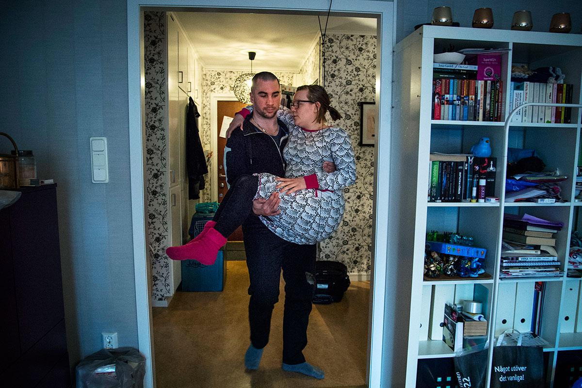 Nathalie och hennes sambo Björn Caldersparr, 31 hade nyligen börjat träffas när hennes hälsotillstånd försämrades.