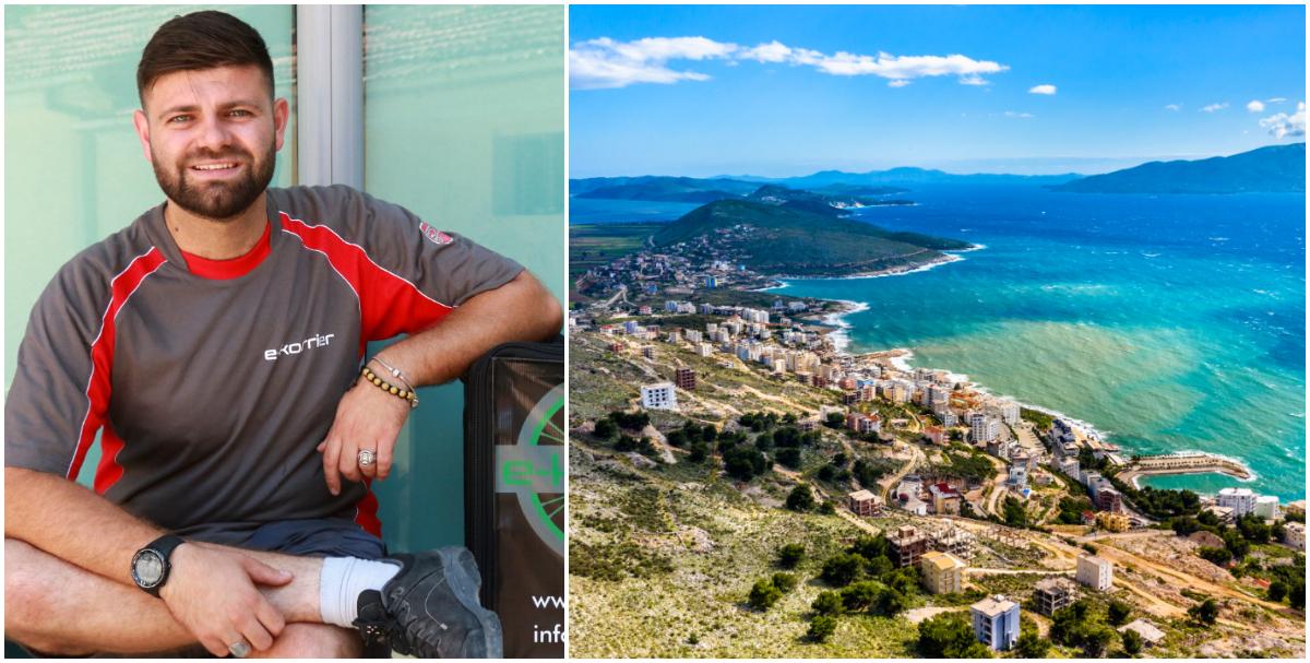 Alban Laci bor i Albanien, och driver bland annat en cykelbudsfirma. 