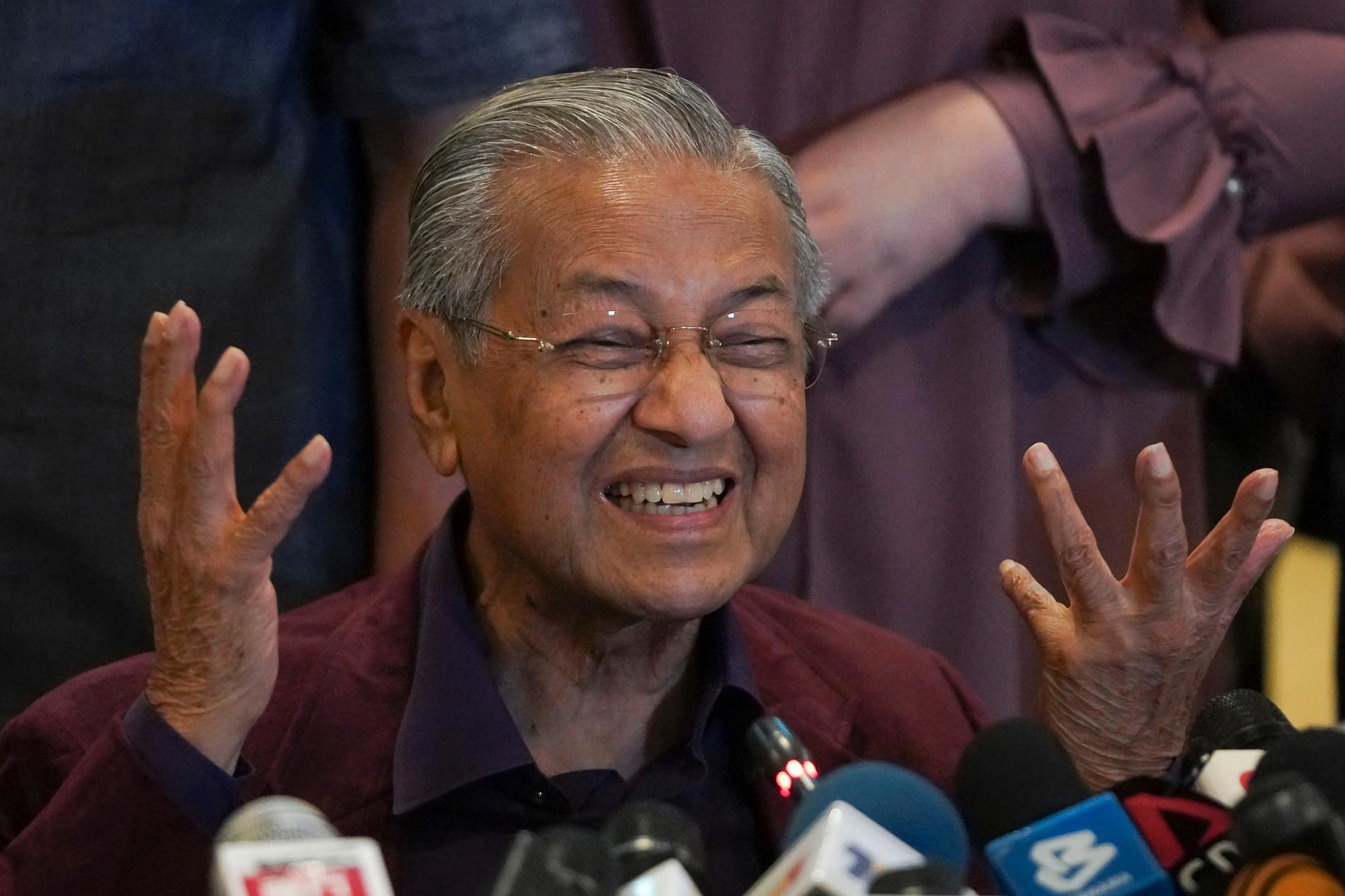 Malaysias premiärminister Mahathir Mohamad avgår. Arkivbild