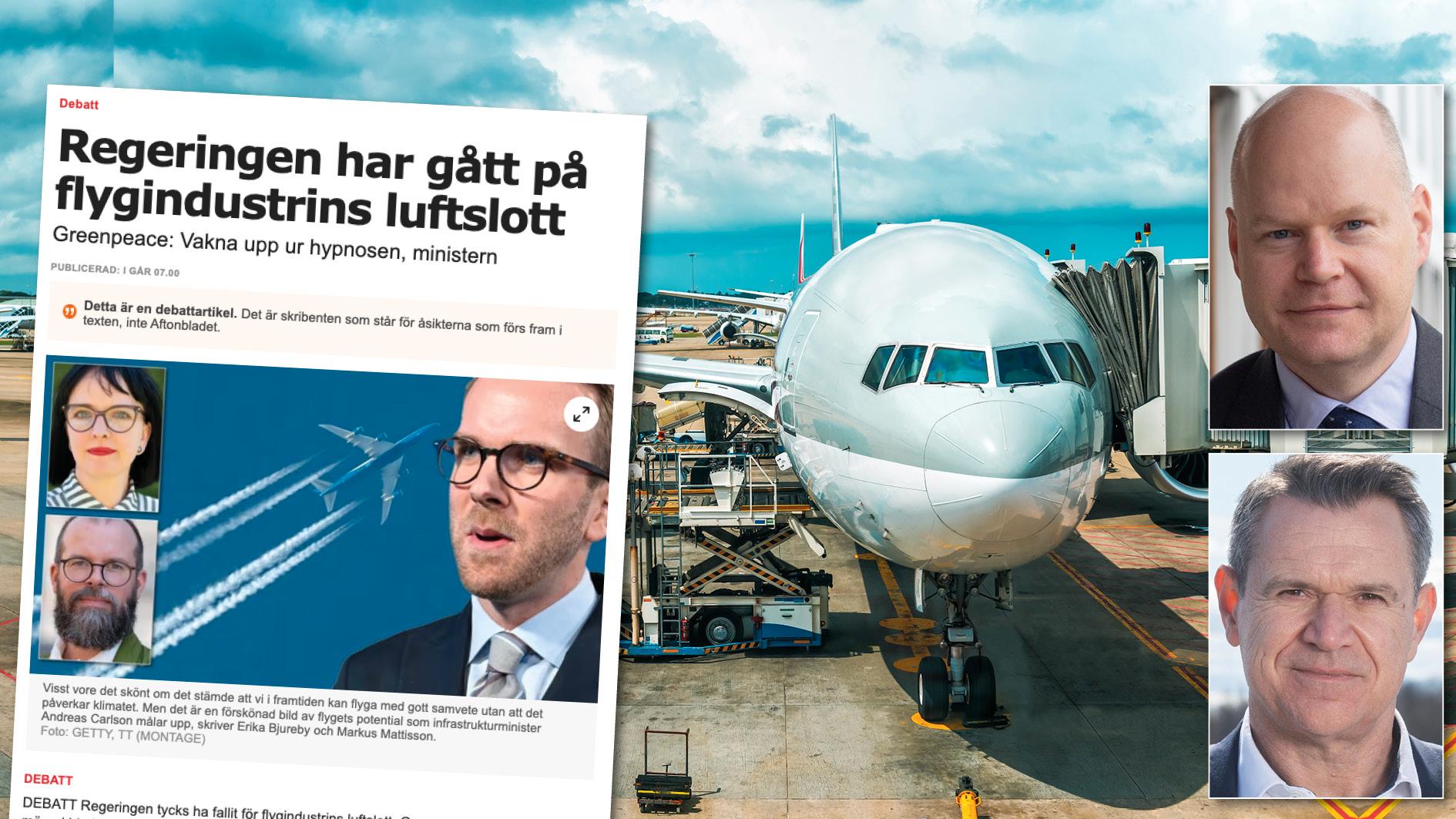 Samtliga trafikslag behövs för att Sverige och världen ska utvecklas i positiv riktning. Det har visst Greenpeace missat när de skjuter mot flygtransporterna. Replik från Transportföretagen.