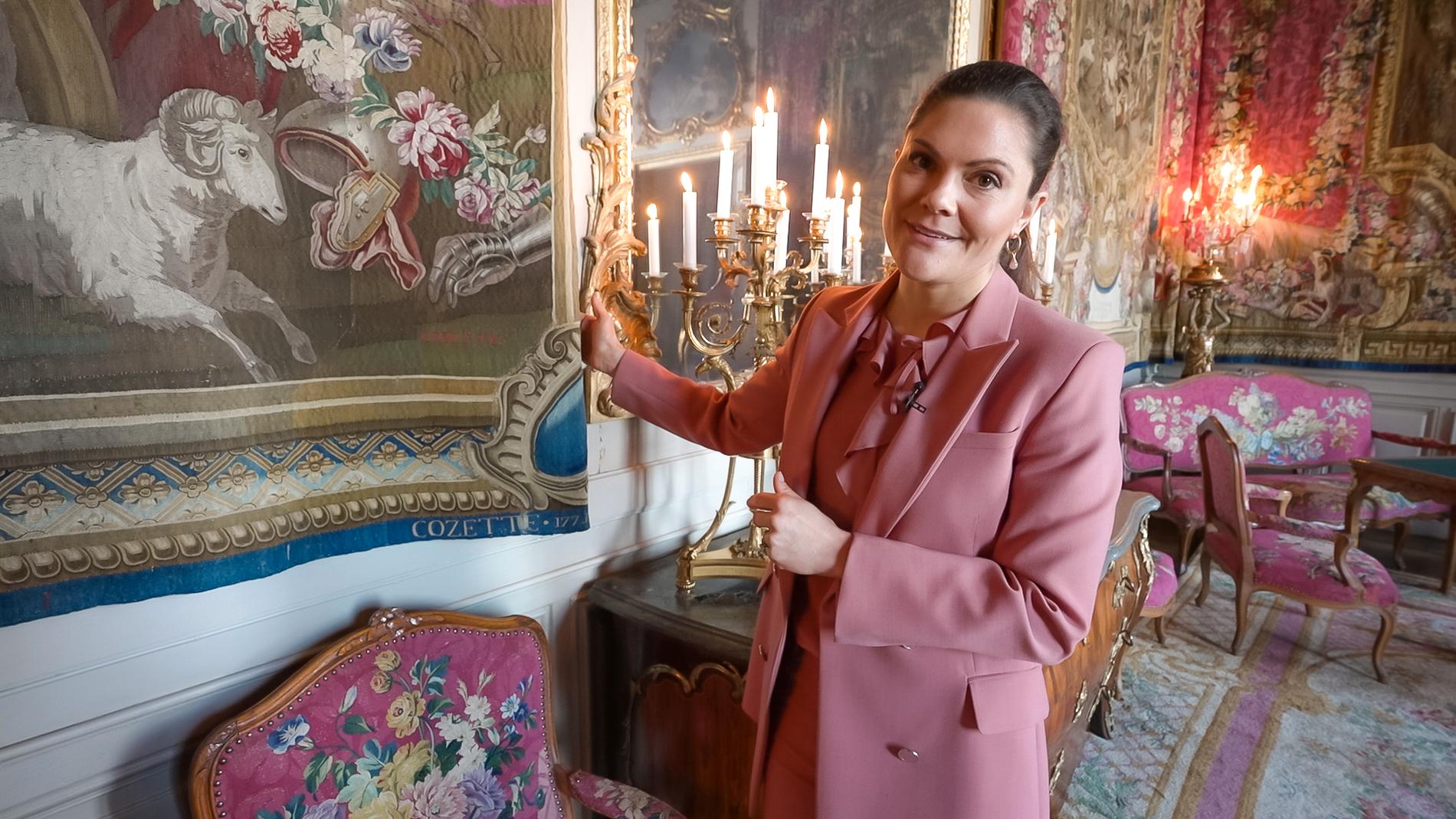 Kronprinsessan Victoria visar favoritrum och ovärderliga föremål.