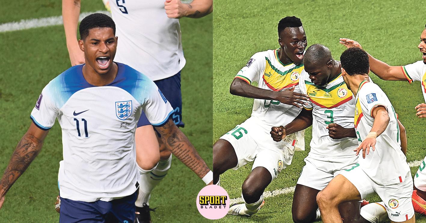 England möter Senegal i åttondelsfinal i fotbolls-VM 2022. 