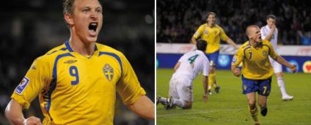 TACK, HJÄLTAR Kim Källström och Samuel Holmén såg till att den svenska VM-drömmen lever.